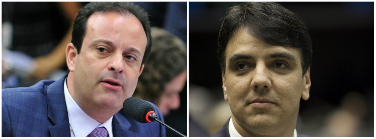 Dois deputados que atuam por Sergipe votaram pelo pelo arquivamento das investigações contra Michel Temer: Fabio Reis (PMDB) e Andre Moura (PSC), este último (à esq.) é líder do governo no Congresso e foi condenado ao pagamento de multa e a perda dos direitos políticos por um período de oito anos por ter causado um prejuízo de R$ 1,4 milhão aos cofres públicos da prefeitura de Pirambu (SE), base eleitoral do parlamentar