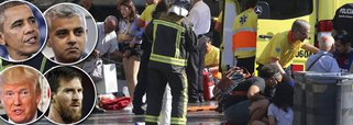 O atentado terrorista ocorrido nesta quinta-feira (17) em Barcelona causou comoção mundial; políticos, esportistas e outras celebridades condenaram o ato de barbárie cometido na cidade espanhola, causando a morte de 13 pessoas e ferindo outras 50; Neymar, Messi, Trump e outros famosos expressaram solidariedade a Barcelona nas redes sociais 