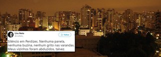 O escritor Lira Neto ironizou a falta de manifestações contra o resultado da votação da Câmara que anistiou nesta quarta-feira, 2, a corrupção passiva de Michel Temer; "Silêncio em Perdizes. Nenhuma panela, nenhuma buzina, nenhum grito nas varandas. Meus vizinhos foram abduzidos, talvez", ironizou