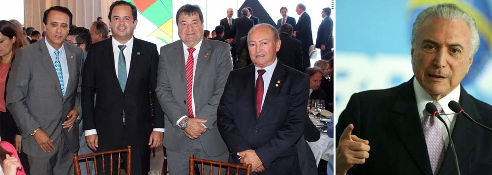 A Federação das Indústrias do Estado do Tocantins (Fieto), presidida por Roberto Pires, saiu em defesa dos seis deputados federais que votaram a favor da rejeição da denúncia de organização criminosa e obstrução de Justiça contra Michel Temer na Câmara; "Votaram a favor da retomada da confiança no País", disse a entidade; o resultado que salvou Temer contou com a ajuda dos tocantinenses Carlos Gaguim (Podemos), César Halum (PRB), Dulce Miranda (PMDB), Lázaro Botelho (PP), Dorinha Seabra (DEM) e Vicentinho Júnior (PR)