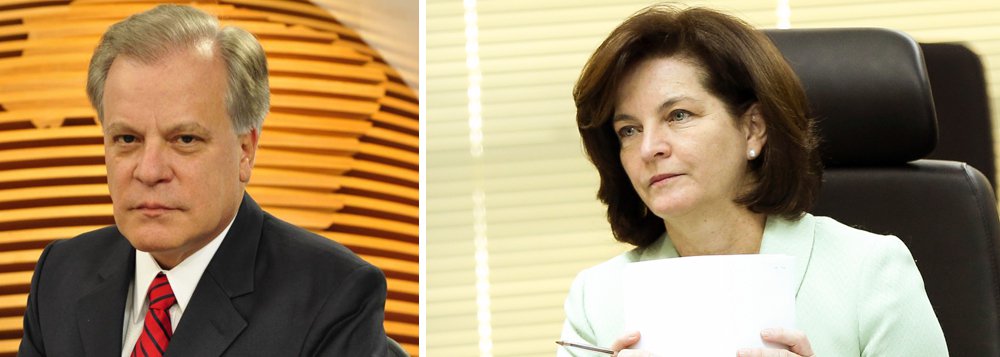 "Sra. Raquel Dodge, não fica bem para a futura PGR manter encontros informais na intimidade noturna com um investigado em potencial, Temer!", lembrou o jornalista da Globo