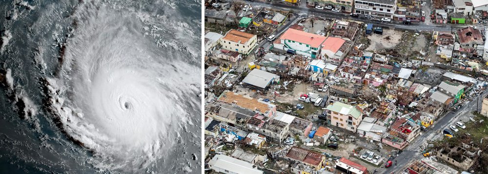 O furacão Irma atravessou a República Dominicana em direção do Haiti nesta quinta-feira após devastar uma série de ilhas caribenhas e matar ao menos 10 pessoas, como uma das tempestades mais poderosas do Atlântico em um século que agora ruma para o Estado norte-americano da Flórida; com ventos de cerca de 290 quilômetros por hora, a tempestade assolou várias ilhas pequenas no nordeste do Caribe, incluindo Barbuda, St. Martin e as Ilhas Virgens Britânicas, arrancando árvores, derrubando casas e provocando danos generalizados
