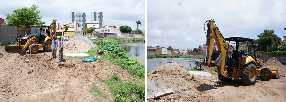 Depois de ter construído uma bacia de amortização que absorverá as águas pluviais de parte da zona Sul e Zona de Expansão, através do canal Costa do Sol, a Prefeitura de Aracaju volta a investir no local com uma obra complementar para consolidar as melhorias no saneamento e resguardar os aspectos estruturantes; estão sendo investidos cerca de R$ 760 mil na construção de passeio e estrutura de proteção a toda a área que margeia a lagoa receptora de drenagem, reforçando a estrutura e proporcionando mais segurança à população que mora no entorno