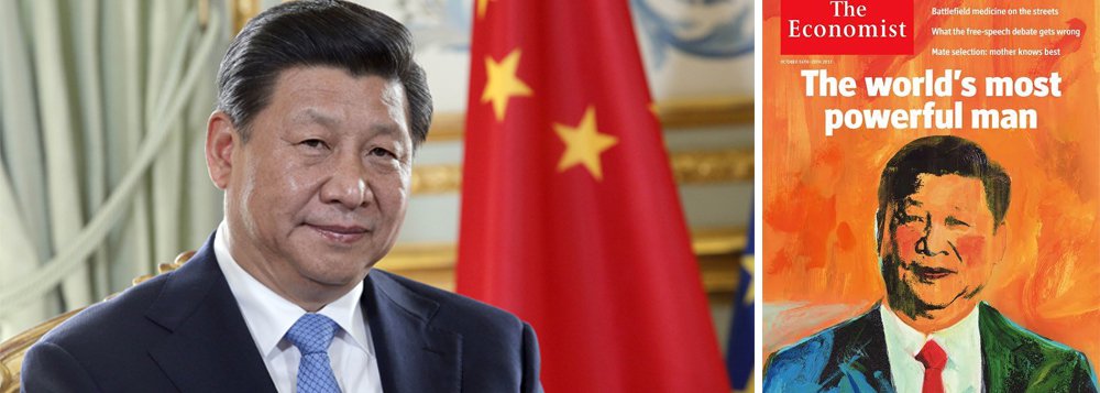 Revista britânica The Economist elegeu o presidente chinês, Xi Jinping, como o homem mais poderoso do mundo; revista aponta que ele tem mais influência do que o atual presidente dos EUA, Donald Trump, sugerindo ainda que o mundo deve ser cauteloso sobre se essa nova liderança será boa: "não espere que Xi mude a China, ou o mundo, para melhor", apontou; presidente do "maior estado autoritário do mundo", ao contrário, caminha a passos muitos confiantes no exterior, enquanto o seu controle sobre a China é maior na comparação com qualquer líder que o país teve antes de Mao Tsé-Tung, ressalta a Economist 