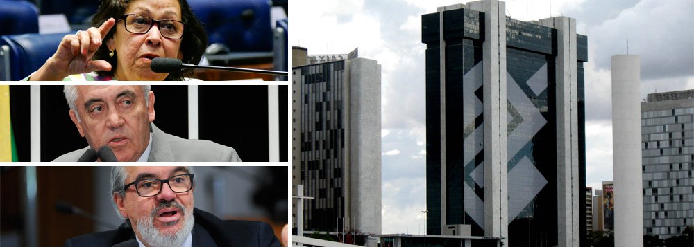 A senadora baiana Lídice da Mata (PSB) apresentou requerimento convidando o presidente do Banco do Brasil a comparecer à Comissão de Assuntos Econômicos do Senado para esclarecer a não assinatura dos contratos de crédito, com garantia, a serem celebrados entre a União e o Estado da Bahia, no valor de R$ 600 milhões; os outros senadores baianos, Otto Alencar (PSD) e Roberto Muniz (PP), também assinaram o pedido; os senadores baianos atribuem o bloqueio dos recursos a um boicote articulado pelo prefeito ACM Neto a Michel Temer; "Esse DNA da perseguição eu conheço de perto", afirma Lídice