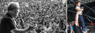 "Luiz Inácio Lula da Silva, 71 anos, conhece em Cruz das Almas, na Bahia, Luiz Inácio Lula da Silva, 2 anos e todo um futuro pela frente!", diz mensagem publicada no Twitter oficial do ex-presidente, que faz um tour pela Bahia