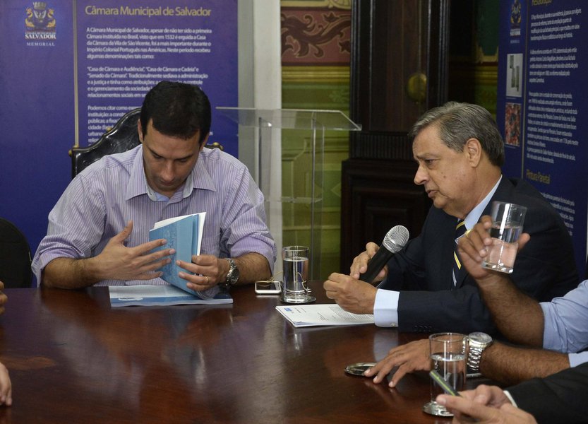 A prefeitura de Salvador encaminhou à Câmara Municipal o Plano Plurianual (PPA), que estabelece as diretrizes e metas para os próximos três anos da atual administração municipal e para o primeiro ano da próxima gestão; o documento foi entregue pelo secretário da Casa Civil, Luiz Carreira, em encontro com o presidente do Legislativo, vereador Leo Prates (DEM); o PPA é constituído de oito eixos de desenvolvimento urbano e econômico. Também estão incluídos 17 programas e 277 projetos e atividades finalísticas, mobilizando um montante de R$ 33,9 bilhões (sendo R$ 30,2 bilhões de recursos orçamentários e outros R$ 3,7 bilhões oriundos de parcerias públicos-privadas e outras fontes)