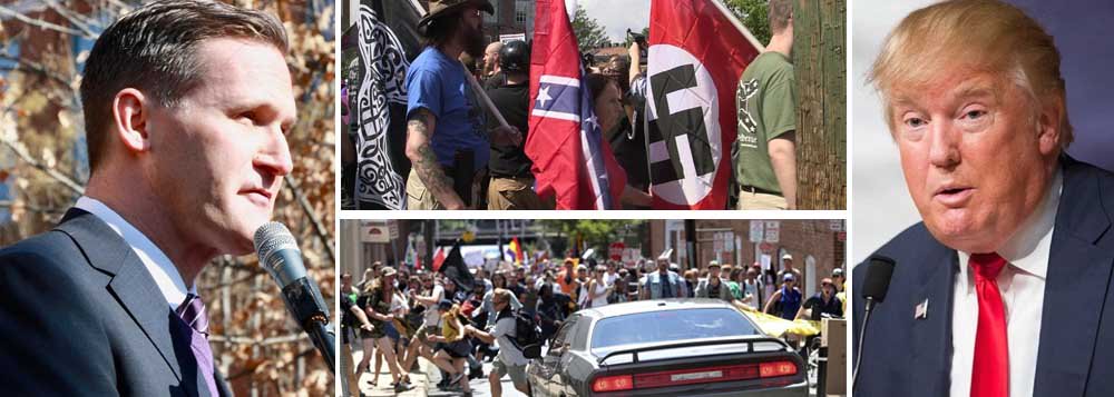 O prefeito de Charlottesville, o democrata Mike Signer, assegurou neste domingo (13/08) que o atropelamento que, na véspera, deixou uma pessoa morta e mais de 20 feridos foi um "ato de terrorismo"; segundo ele, o presidente Donald Trump impulsionou grupos racistas com seus agressivos discursos; "Vejam a campanha eleitoral que fez"