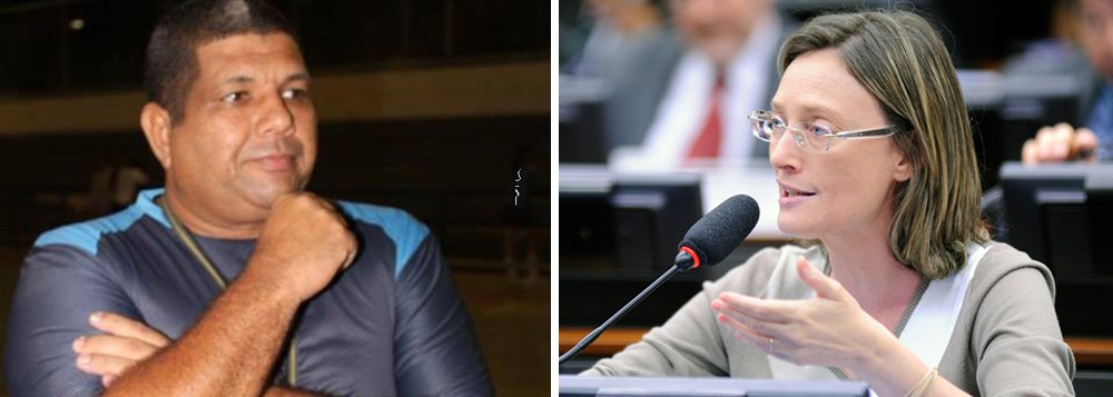 A deputada Maria do Rosário (PT-RS) protocolou nesta sexta-feira 18, na sede do departamento de Polícia Federal em Brasília, pedido de investigação das ameaças que vem recebendo por meio do WhatsApp, desde que  o STJ confirmou a condenação do deputado Jair Bolsonaro numa ação movida por ela; a parlamentar começou a ser incluída em grupos de apoiadores de Bolsonaro, onde passou a ser xingada e intimidade; o sargento da Força Aérea Brasileira Aldimar Torres da Silva ameaçou "grampear" o telefone da deputada e disse que iria 'rasgá-la no meio'