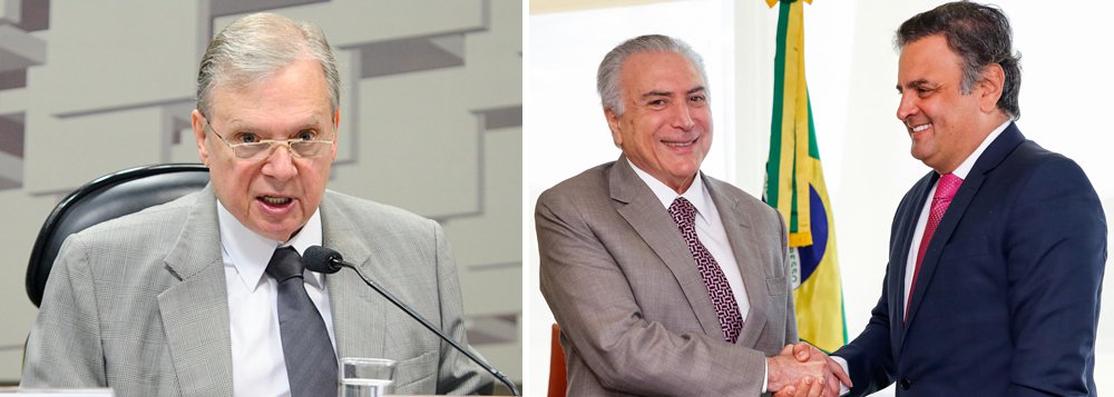 O senador Tasso Jereissati (PSDB-CE), que vinha presidindo o PSDB de forma interina, decidiu abandonar o cargo, depois das manobras do senador Aécio Neves (PSDB-MG) para reassumir o comando e selar o apoio dos tucanos ao golpe representado pela figura de Michel Temer; Tasso considera que o PSDB está se suicidando politicamente, mas jogou a toalha; "Amanhã eu entrego o cargo para o Aécio e digo: toma, você é o presidente. E ele que assuma as responsabilidades"; rejeitado por 90% dos brasileiros e com um novo pedido de prisão, Aécio não tem mais nada a perder ao fechar com Temer, acusado de corrupção e rejeitado por 94% da população; a volta de Aécio, flagrado num esquema de propinas de R$ 2 milhões, deve abrir a maior crise da história do PSDB