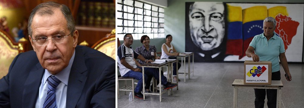 "Esperamos que aqueles membros da comunidade internacional que querem rejeitar os resultados das eleições venezuelanas e aumentar a pressão econômica sobre Caracas mostrem contenção e renunciem a estes planos destrutivos que podem aguçar a polarização da sociedade venezuelana", advertiu um comunicado do Ministério de Relações Exteriores russo, chefiado por Sergei Lavrov; o Brasil, hoje comandado por um governo ilegítimo, sem voto e rejeitado por 95% da população, foi um dos países que se negaram a reconhecer os resultados da eleição venezuelana