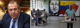 "Esperamos que aqueles membros da comunidade internacional que querem rejeitar os resultados das eleições venezuelanas e aumentar a pressão econômica sobre Caracas mostrem contenção e renunciem a estes planos destrutivos que podem aguçar a polarização da sociedade venezuelana", advertiu um comunicado do Ministério de Relações Exteriores russo, chefiado por Sergei Lavrov; o Brasil, hoje comandado por um governo ilegítimo, sem voto e rejeitado por 95% da população, foi um dos países que se negaram a reconhecer os resultados da eleição venezuelana