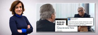 O jornalista Fernando Brito estranha o repentino arrependimento dos colunistas do Globo Miriam Leitão e Ricardo Noblat em relação ao governo de Michel Temer, do qual foram apoiadores incontestes; "Os dois, amplificados pelo poder que lhes dão as Organizações Globo, são dos principais artífices da demolição de um governo que, com todos os defeitos que pudesse ter, não empurrava o país para um século atrás. Aos dois, certamente, não se pode negar o direito humano de mudar seus pensamentos, dede que nisso haja a sinceridade de reconhecer os erros e, neste caso, o atentado irresponsável à ordem democrática", diz Brito