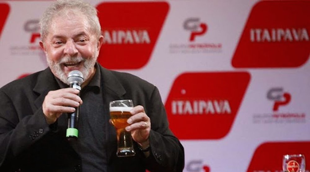 Lula cerveja Itaipava
