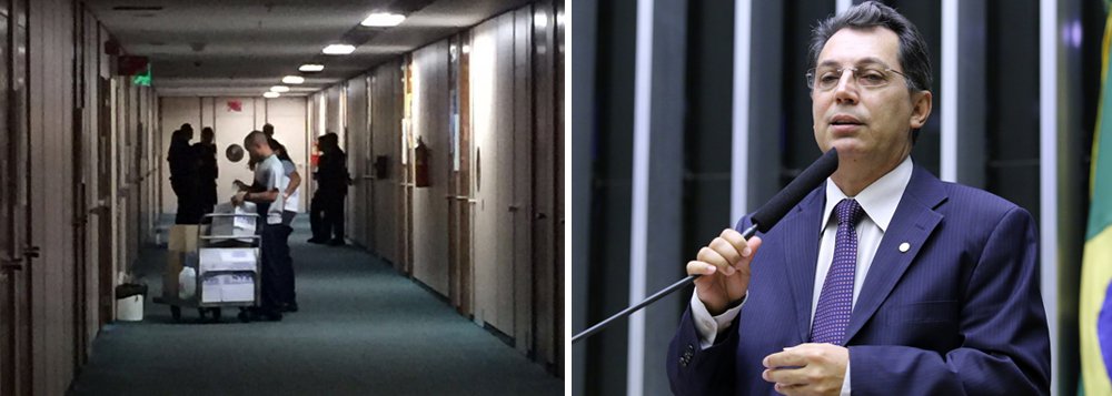 A Polícia Federal está neste momento fazendo buscas no gabinete do deputado federal Ezequiel Fonseca (PP-MT); o deputado estadual José Domingos Fraga (PSD) e o ex-deputado estadual e atual federal Ezequiel Fonseca (PP) foram flagrados, em vídeo, recebendo maços de dinheiro no gabinete do ex-assessor do ex-governador Silval Barbosa (PMDB), Silvio Araújo