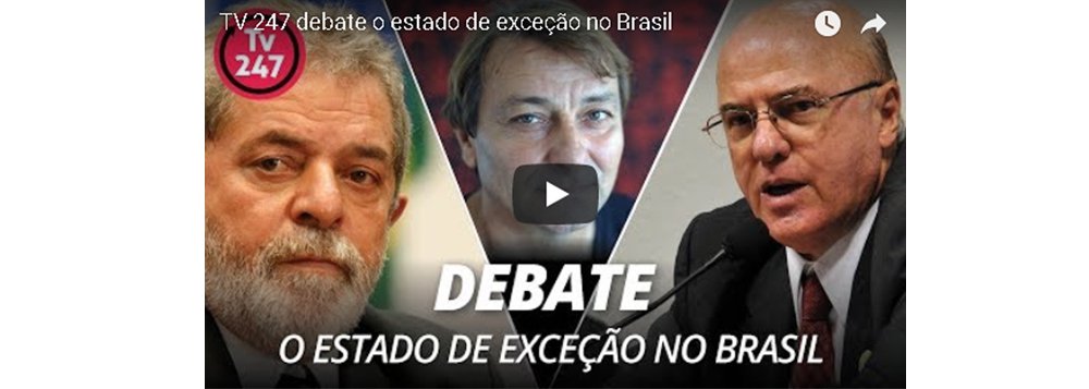 O estado de exceção brasileiro criou um sistema de justiça parcial, político e partidarizado. Enquanto uns são colocados abaixo da lei, outros ficam acima da lei; esse estado de exceção foi o tema do debate de ontem da TV 247, com Alex Solnik, Leonardo Attuch e Paulo Moreira Leite; assista