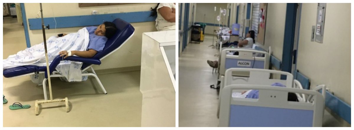 Superlotado, o Hospital Universitário Professor Alberto Antunes, em Maceió,  teve que abrigar gestantes em uma área que deveria funcionar apenas para triagem; o local tem capacidade para 15 leitos, mas está com 37; sem estrutura adequada, as gestantes também foram abrigadas em macas espalhadas pelos corredores da unidade de saúde