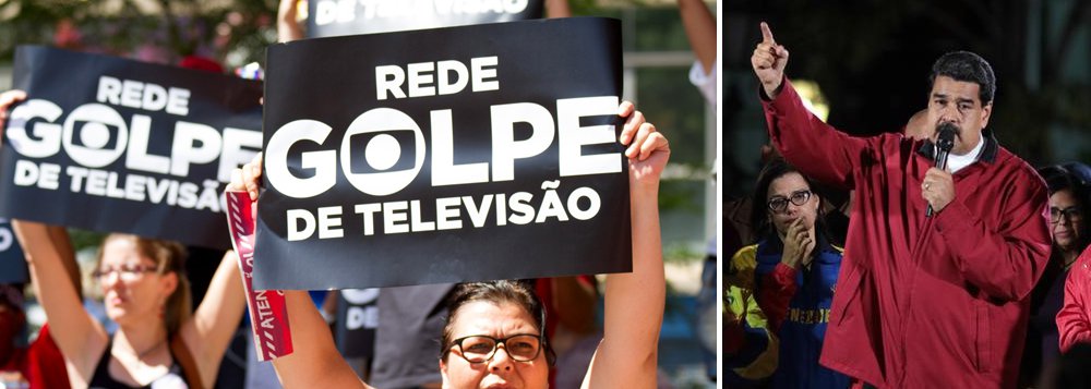 Um dos principais avalistas no golpe parlamentar que destituiu a presidente Dilma Rousseff, o jornal O Globo agora publica um editorial em que fala que está havendo um golpe de estado na Venezuela de Nicolás Maduro