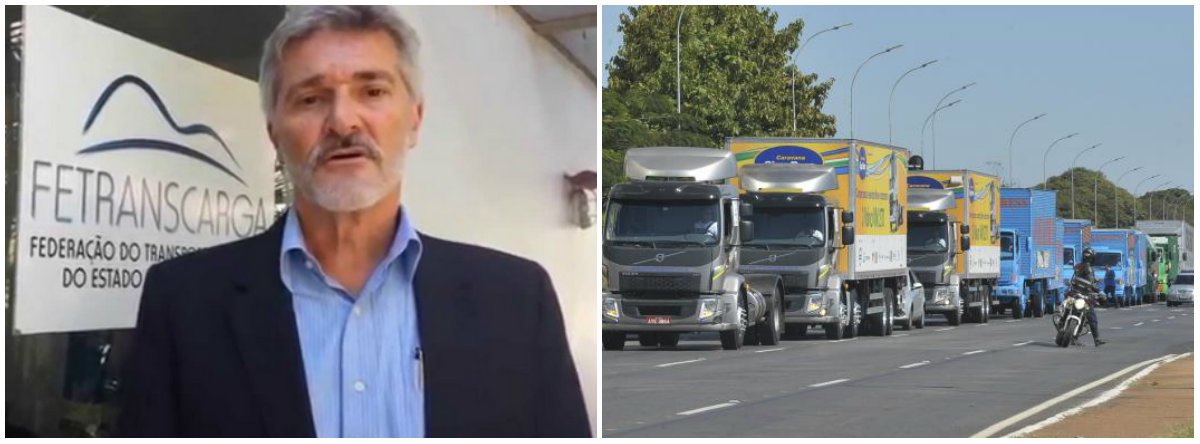 A advertência é do presidente da Federação do Transporte de Cargas do Estado do Rio de Janeiro (Fetranscarga), Eduardo Rebuzzi; "A tensão que está existindo aqui no Rio de Janeiro é muito grande. É óbvio que ninguém quer deixar de transportar cargas. Ninguém quer deixar de abastecer o Rio. E quando eu falo de abastecer, não é só colocar alimentos, roupas, eletroeletrônicos. É abastecer o aeroporto, botar gasolina nos postos. Se houver uma paralisação, chegar a um momento limite, vai parar o Rio de Janeiro como um todo", avisou