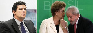 Na sentença em que condenou o ex-presidente Lula, o juiz Sergio Moro admitiu que pode ter errado no episódio em que tornou público os grampos de conversas entre Lula e Dilma Rousseff; os grampos foram gravados ilegalmente pela Polícia Federal, uma vez que a autorização da Justiça já havia terminado, e foram vazados à imprensa; na conversa, Dilma e Lula falam sobre o termo de posse para que o petista assumisse o cargo de ministro da Casa Civil