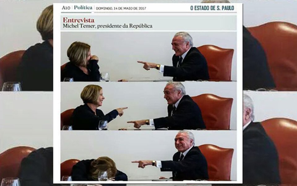 Embora Michel Temer seja rejeitado por 90% dos brasileiros e esteja denunciado por corrupção passiva, caso inédito na história do Brasil, a colunista Eliane Cantanhêde tenta lançar uma boia de salvação, alegando que sua queda será boa para o PT