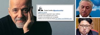 O escritor Paulo Coelho resumiu, de forma irônica, o Brasil pós-golpe, juntando os fatos mais recentes do noticiário; de um lado, os procuradores se concedem um reajuste salarial 450% superior à inflação; no Executivo, o governo traça um plano para afastar servidores por seis anos, enquanto Michel Temer segue encurralado pela corrupção; "melhor, só na Coreia do Norte", pontuou; recentemente, Paulo Coelho também escreveu que o único crime hediondo no Brasil parece ser a pedalada fiscal