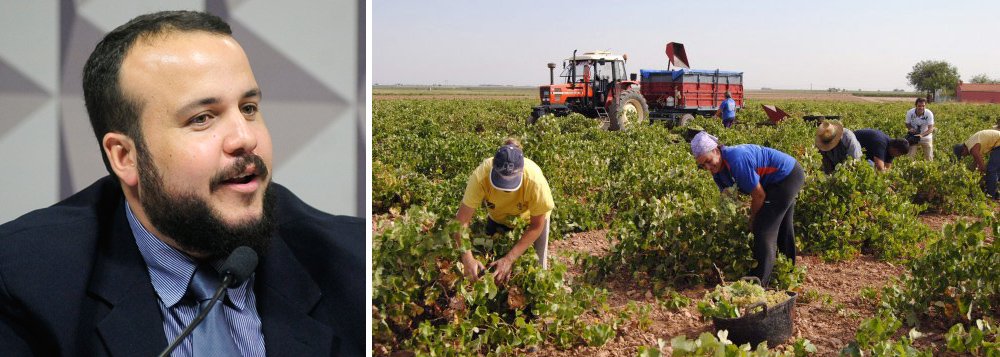Reforma trabalhista do governo Michel Temer deverá entrar em vigor em novembro deste ano e os impactos para os trabalhadores rurais deverão ser ainda maiores que nas demais categoriais; "É o apocalipse", diz o assessor jurídico da Confederação Nacional do Trabalhadores Assalariados e Assalariadas Rurais (Contar), Carlos Eduardo Chaves; "Desafio qualquer empregador do campo a abrir qualquer planilha de custo dele e me mostrar que o custo do trabalho é o seu maior gasto. Ele gasta mais com máquinas, com agrotóxicos e menos com trabalhador. O que eles querem é aumentar o lucro", dispara