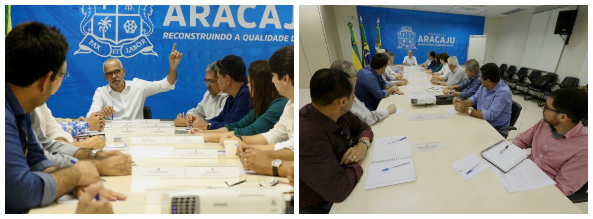 O prefeito Edvaldo Nogueira reuniu todo o secretariado para fazer um balanço dos nove meses de gestão; no encontro ele reforçou a necessidade de se manter a austeridade nas contas municipais, diante da perspectiva de redução do repasse do Fundo de Participação dos Municípios (FPM); o tesouro nacional prevê uma redução, em novembro e dezembro, de 41% na verba; “As medidas de contenção de gastos serão mantidas na prefeitura. Até setembro, mantivemos uma redução de despesas com custeio da máquina de mais de 20%, o que manteve Aracaju no primeiro lugar, entre as capitais do Nordeste, que mais fez economia e nos fez avançar para o segundo lugar entre todas as capitais do país", explicou o prefeito