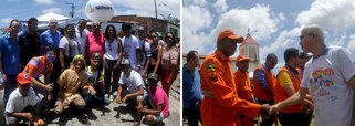 Prefeito Edvaldo Nogueira acompanhou, neste domingo (29), mais uma edição do Dia de Todas as Crianças; desta vez, o bairro São Carlos, na Zona Norte de Aracaju, recebeu o evento comemorativo ao mês das crianças que leva serviços de Saúde e Educação, além de atividades de cultura e lazer para os bairros da cidade