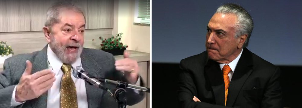 Ex-presidente Lula defende, em entrevista concedida nesta manhã à Rádio Itatiaia, de Minas Gerais, eleições diretas "imediatamente"; "O ideal seria que o próprio Temer convocasse novas eleições, para que o Brasil pudesse conquistar a paz e a democracia que está precisando", afirmou, um dia depois de a PGR denunciar Michel Temer por corrupção passiva; ele criticou a parcialidade dos julgamentos da Lava Jato e disse, sobre o processo do triplex, que "se vier uma decisão que não seja a minha inocência, eu quero dizer que não vale a pena você ser honesto neste país, e não vale a pena ser inocente"