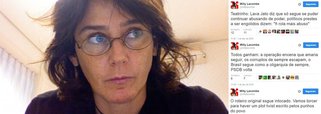"É um grande teatrinho", diz a jornalista Milly Lacombe, em seu perfil no Twitter; "A Lava Jato diz que amaria continuar, desde que pudesse continuar os abusos de poder. Os políticos, acuados, barram as arbitrariedades da investigação. Nesse cenário, todos ganham", escreve; "Os corruptos de sempre escapam, o Brasil segue sendo uma grande oligarquia e o PSDB volta a ter protagonismo federal. A menos que haja uma reviravolta feita pelas mãos do povo", completou