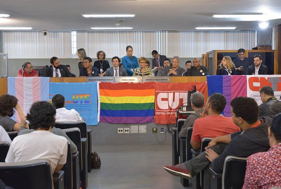 O governador de Minas Gerais, Fernando Pimentel enviou mensagem à Assembleia Legislativa de Minas Gerais (ALMG) encaminhando o Projeto de Lei que cria o Conselho Estadual de Cidadania de Lésbicas, Gays, Bissexuais, Travestis e Transexuais (CEC-LGBT); o anúncio foi feito pelo secretário de Estado de Direitos Humanos, Participação Social e Cidadania, Nilmário Miranda, durante audiência da Comissão de Direitos Humanos, realizada para marcar o Dia Internacional do Orgulho LGBT; órgão de caráter consultivo, deliberativo e propositivo, o colegiado terá composição paritária  entre o Poder Público e a sociedade civil