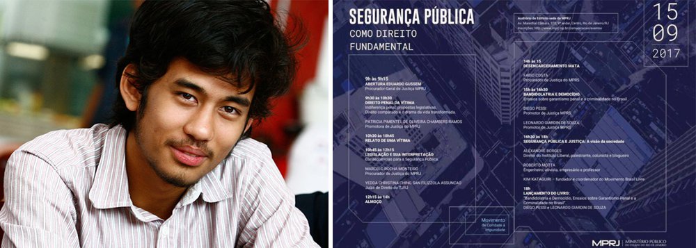 O líder do MBL, que já foi pego na mentira em inúmeras ocasiões ao dar informações falsas sobre segurança pública, seria um dos convidados do evento para falar sobre o assunto; Um dos debates, ainda, seria sobre “bandidolatria”
