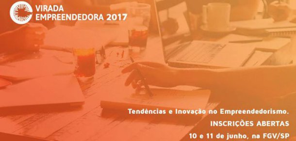 Nos dias 10 e 11 de junho acontecerá, em São Paulo, a VII edição da Virada Empreendedora; o evento reúne conteúdo e atividades dos mais diversos segmentos do empreendedorismo; com o tema “Tendências e Inovação no Empreendedorismo”, serão 10 arenas de conteúdo e mais de 100 palestras, voltadas para homens e mulheres de todas as idades