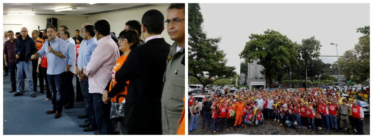 O governador Renan Filho enviou 400 servidores de todos os órgãos da administração estadual para oito municípios atingidos pelas chuvas em Alagoas; missão é levar auxílio e reforçar o atendimento às famílias vítimas das enchentes; sete pessoas morreram soterradas em Maceió; mais de 24 mil pessoas estão desalojadas ou desabrigadas e 27 municípios tiveram os decretos de emergência homologados