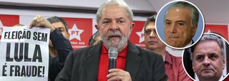 Para a deputada Jandira Feghali (PCdoB-RJ), a sentença do juiz Sergio Moro contra o ex-presidente Lula no caso do triplex no Guarujá "rebaixou a justiça brasileira à perseguição política, algo tão repugnante quanto o cinismo que paira sobre a elite deste país"; "A condenação segue na esteira do golpe de 2016, tentando impor um projeto que não tenha empatia com a demanda popular. Enquanto isso, vemos o senador tucano Aécio Neves se livrando de condenações e Michel Temer continuando na Presidência mesmo com tantas provas de crimes cometidos", diz