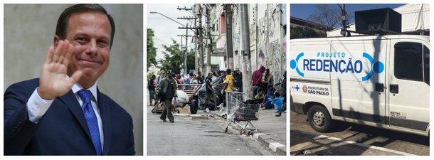 Após os reveses em torno da ação na cracolândia, a Prefeitura de São Paulo passou a utilizar carros de som no âmbito do programa Redenção para tentar convencer os usuários de crack a aderirem ao tratamento contra o vício oferecido pelo poder público; "Quer se livrar das drogas? Você precisa querer. Procure nossas equipes" e "mude sua vida para melhor, só você pode fazer" são alguns dos bordões utilizados pela prefeitura para convencer os usuários da droga aderirem ao programa