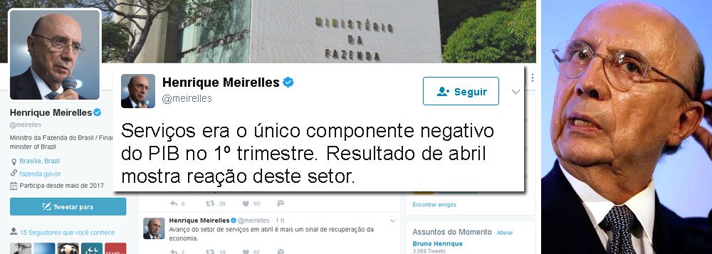 Enquanto o ministro da Fazenda celebra uma "retomada" inexistente na economia, a Confederação Nacional do Comércio divulgou nota em que reduziu ainda mais suas previsões para o setor de serviços, em 2017