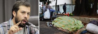 Coordenador do Movimento dos Trabalhadores Sem Teto, Guilherme Boulos, criticou nesta quarta-feira, 19, a atuação da prefeitura de São Paulo, que sob o comando de João Doria (PSDB), foi acusada de acordar moradores de rua com jatos de água, em meio às noites mais frias do ano; "Num dos dias mais frios do ano, agentes da gestão Doria jogam jatos de água no povo de rua. Não é apenas higienismo, é barbárie!", disse Boulos em sua página no Twitter