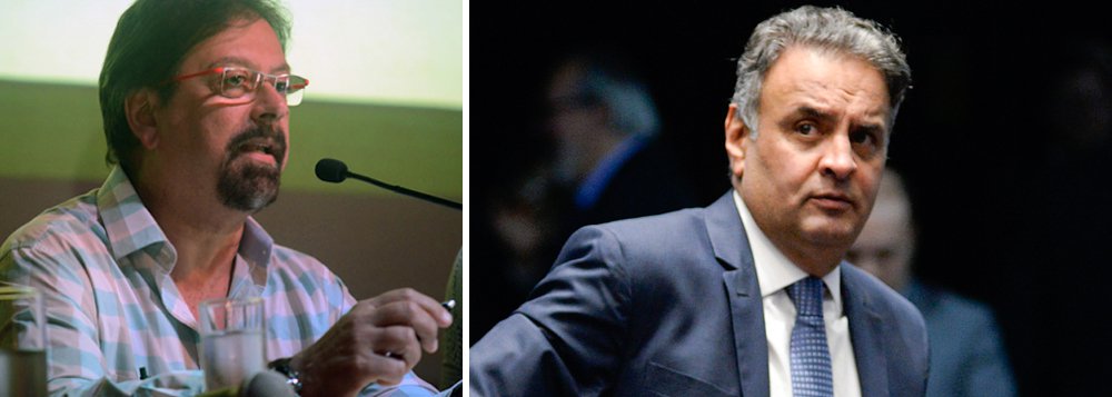 "Realmente não sei o que é pior, a gravação da conversa de Aécio com Joesley ou o cinismo do discurso feito pelo senador mineiro no seu retorno ao senado federal", escreve o jornalista; "Se o que ele fez não foi crime, por que a irmã dele e o primo estão em prisão domiciliar com tornozeleiras eletrônicas? Será que o senador acredita mesmo que somos todos idiotas?", questiona