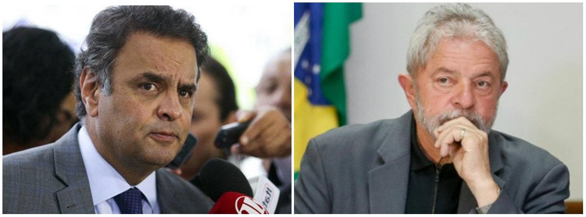 Em apenas uma semana, Aécio teve o processo na comissão de ética arquivado no Senado e soube que Gilmar Mendes será o relator de seus processos da Operação Lava-Jato. Ironicamente, no âmbito da mesma Operação, vazou a informação de que Moro pode condenar Lula a até 22 anos de prisão. Como sempre, pesos e medidas diferentes