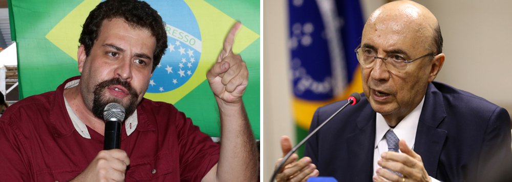 Para o dirigente do Movimento dos Trabalhadores Sem teto, Guilherme Boulos, é inaceitável que o ministro da Fazenda, Henrique Meirelles, e sua equipe sejam "tratados como intocáveis pelo mercado e pela imprensa" após produzirem indicadores pífios, ampliarem a recessão e deixarem 14 milhões de desempregados; "Quando o poder econômico tira e põe governos de acordo com sua conveniência, quando mantém seus lugares-tenentes independente de quem esteja no governo, bem, neste caso, qualquer coisa parecida com democracia já não passa de abstração filosófica", diz Boulos
