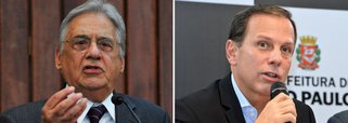 Em palestra, o ex-presidente ironizou seu correligionário e prefeito da capital paulista: "Ele mudou alguma coisa? Eu ainda não vi. Mas mexer no celular ele sabe"
