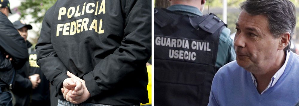 Polícia Federal faz operação para recolher provas em uma investigação contra o ex-governador da Comunidade Autônoma de Madri Ignacio González, na Espanha; estão sendo cumpridos nove mandados de busca e apreensão e dois de condução coercitiva no Rio de Janeiro e em Minas Gerais; González, que comandou a província de 2012 a 2015, é acusado de desviar 21 milhões de euros; PF investiga a compra de uma empresa brasileira de exploração de água com um preço superfaturado, como parte do esquema