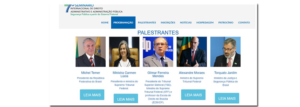 "A mulher de César ficaria ruborizada diante do convescote entre juiz e réu em pleno julgamento. Tem razão o Helio de La Peña: as Organizações Tabajara são mais sérias", diz Fernando Brito, editor do Tijolaço