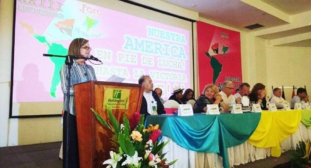 Gleisi Hoffmann, foro de São Paulo