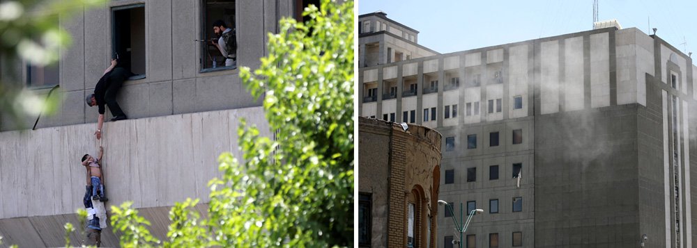 Terroristas invadiram o Parlamento do Irã e um suicida detonou uma bomba no mausoléu do aiatolá Khomeini, em Teerã, nesta quarta-feira, deixando ao menos 7 mortos em um ataque duplo no coração da República Islâmica, informou a mídia iraniana; Ministério de Inteligência iraniano disse que as forças de segurança ainda prenderam uma "equipe terrorista" que estaria planejando um terceiro ataque, sem dar mais detalhes; Estado Islâmico reivindicou responsabilidade pelos ataques em comunicado; se confirmado, esses seriam os primeiros ataques do grupo muçulmano sunita dentro do país muçulmano xiita