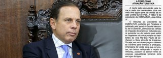A capacidade de João Doria em propor ideias mirabolantes e inverter prioridades é antiga; em 1987, o atual prefeito de São Paulo era presidente da Embratur e defendia menos verbas para irrigação e mais para o turismo; "Assim os moradores do Sul do Brasil podem conhecer a seca de perto, pois eles só a conhecem por meio da imprensa"