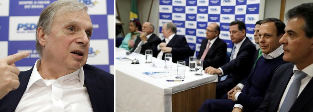 "O partido ficou unido, todos se comprometeram a seguir a orientação. Não acredito em debandada, a decisão foi ponderada", disse o senador e presidente interino do partido, sobre a decisão da comissão executiva de permanecer no governo Temer; ele concorda também que existe uma incoerência em ficar no governo e recorrer da decisão do TSE que absolveu Michel Temer; "Mas é uma incoerência em que a história nos colocou", justifica