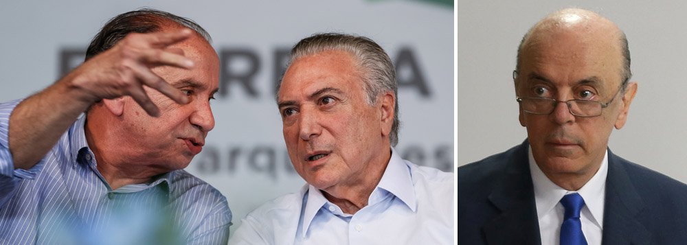 "Os políticos golpistas instalados no poder em 2016 estão reeditando, com agravantes, as páginas mais vergonhosas da história da política externa brasileira. Tal como em situações constrangedoras do nosso passado, a linha de conduta adotada por José Serra, em sua breve passagem pelo comando do Itamaraty, e levada adiante por seu sucessor e 'alter ego', Aloysio Nunes Ferreira, tem como marca a submissão a interesses estrangeiros e o apoio ativo a forças antidemocráticas no exterior", critica o colunista Igor Fuser, doutor em Ciência Política; segundo ele, "a submissão do desgoverno Temer aos interesses externos vai muito além dos gestos simbólicos, como se vê na gestão entreguista de Pedro Parente na Petrobrás"